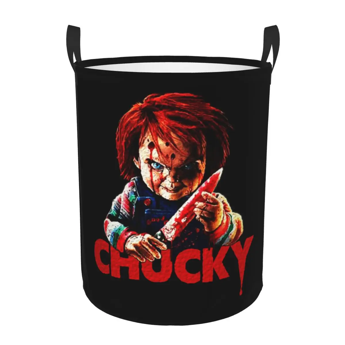 Baby Clothing Storage - Chucky Killer สยองขวัญฮาโลวีนตะกร้าซักผ้าพับได้ขนาดใหญ่ถังเก็บเสื้อผ้าเด็กเล่นภาพยนตร์ Baby Hamper