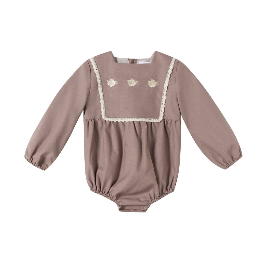 Baby Clothing Quality - ชุดรอมเปอร์เด็กทารกผ้าฝ้ายลินินปักลายลูกไม้ คุณภาพสูง รุ่นใหม่ ปี 2026