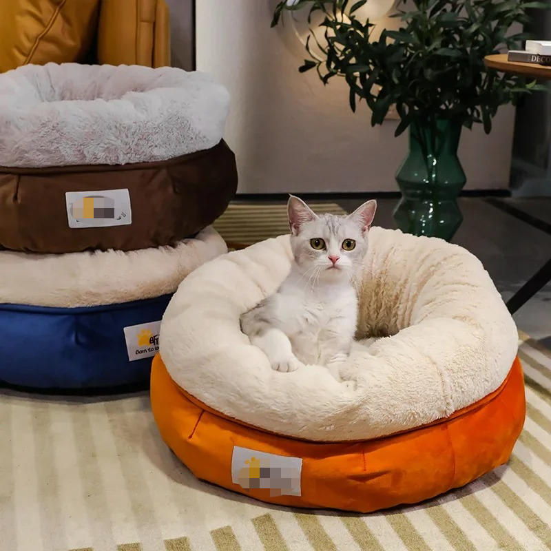 Fleece Sleep Bag - ที่นอนแมวกำมะหยี่นุ่ม ตะกร้าแมว บ้านแมว ถุงนอน ที่นอนสำหรับสัตว์เลี้ยง ที่นอนอุ่นสำหรับฤดูหนาว