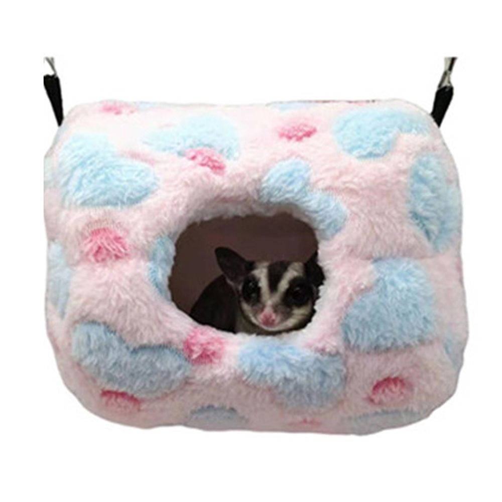 Fleece Sleep Bag - ที่นอนกระรอกกำมะหยี่แบบแขวนกรงนกเปลสัตว์เลี้ยงกรงหนูแฮมสเตอร์ถุงนอนสำหรับสัตว์เลี้ยง