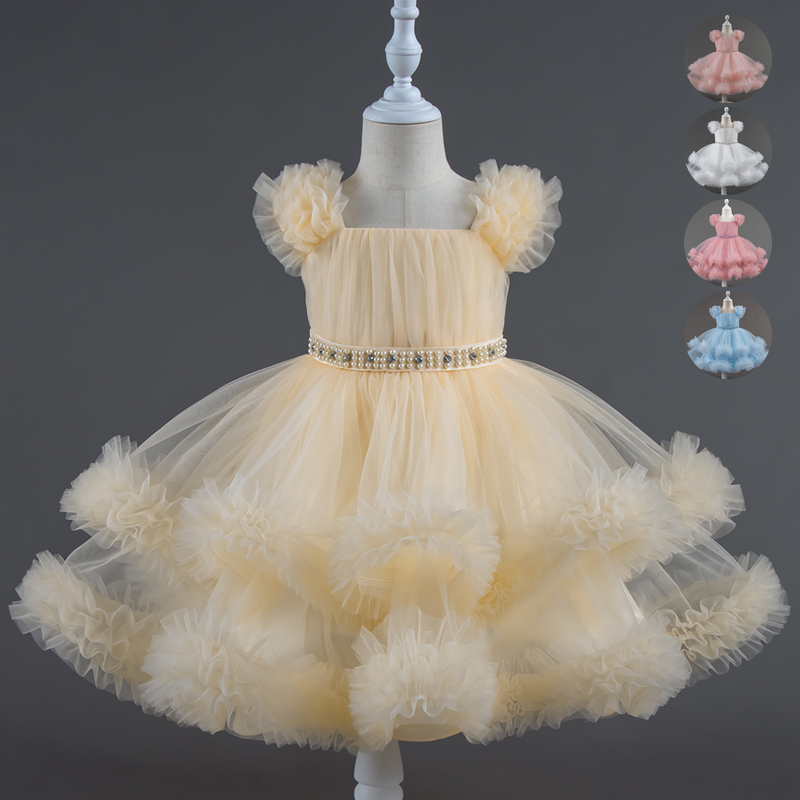 Baby Clothing Dresser - ชุดเดรสเด็ก 0-5 ปี สำหรับงานวันเกิด งานแต่งงาน แบบไม่มีแขน