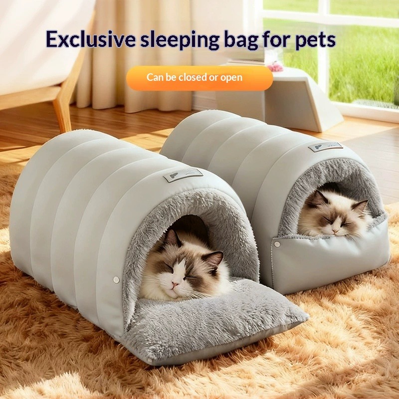 ถุงนอนหนังแบบกึ่งปิด บ้านแมวแบ - Fleece Sleep Bag บทวิจารณ์และราคา