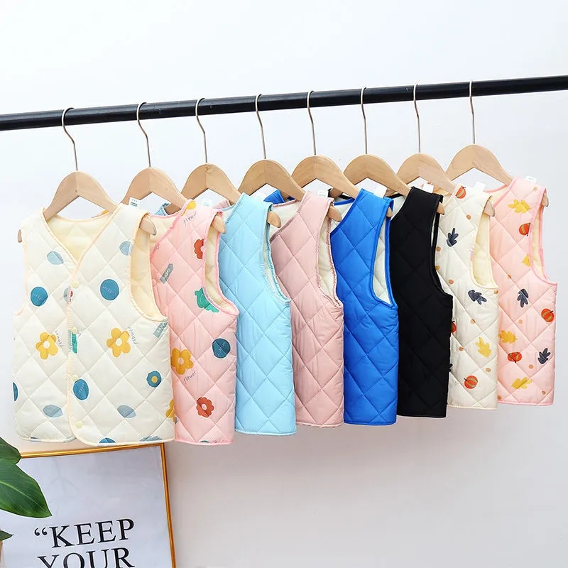 หวานพิมพ์เสื้อกั๊กเสื้อผ้าเด็ก - Baby Clothing Quality บทวิจารณ์และราคา