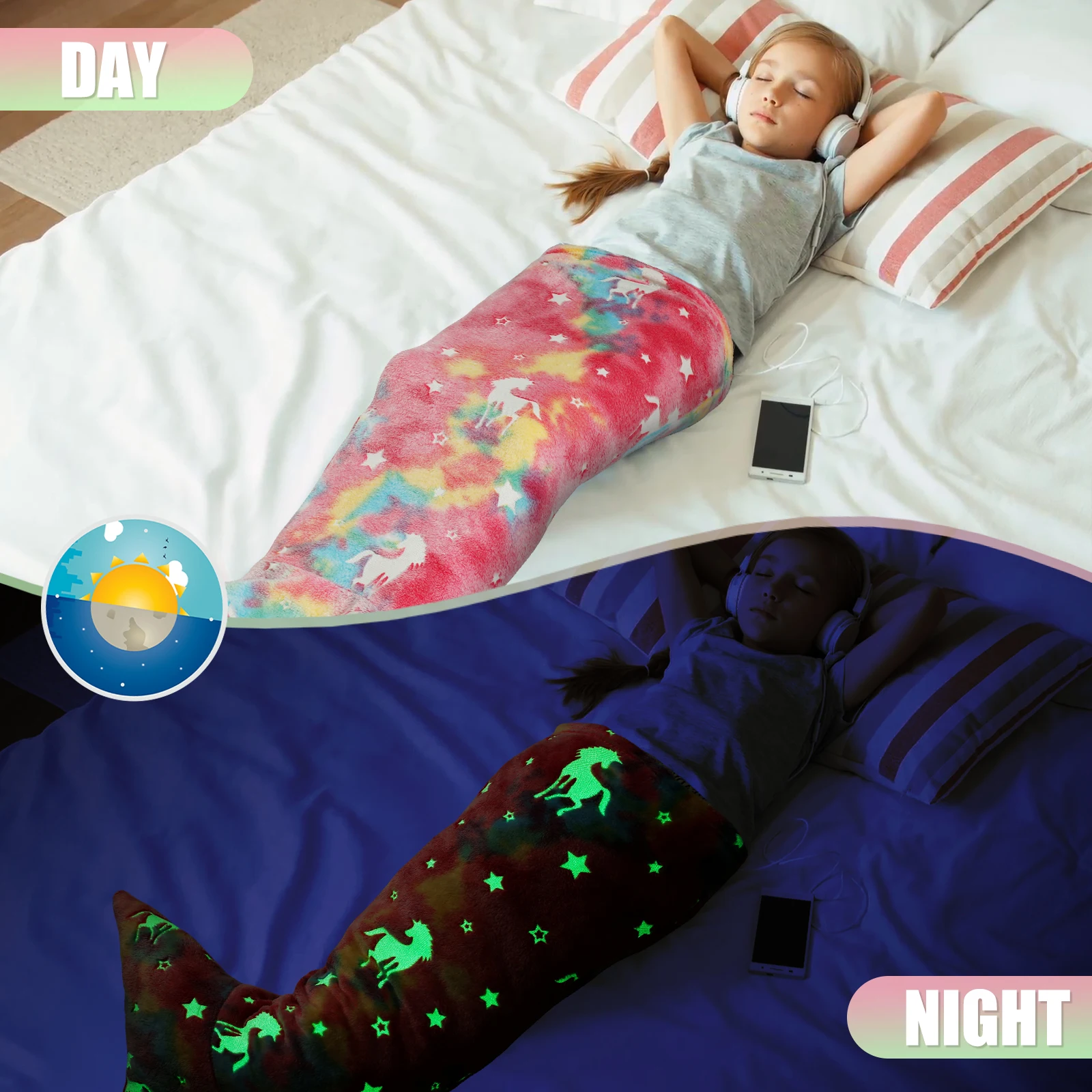 ถุงนอนผ้าฟลานเนลรูปนางเงือก ผ้ - Fleece Sleep Bag บทวิจารณ์และราคา